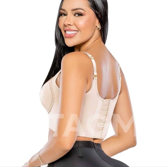 Stagmi Best Push Up Back Smoothing Bra Colombianas Faja "Magic Bra" Full Cup NEW - Picture 4 of 16